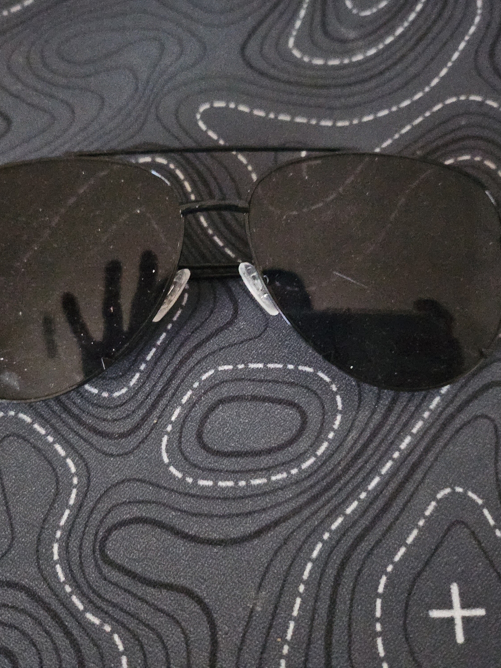 Diff Eyewear Black Aviator Sunglasses